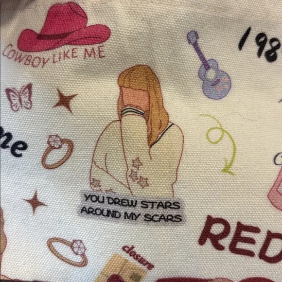 Taylor Swift Eras Tour Canvas Tote Bag - Picture 7 of 11